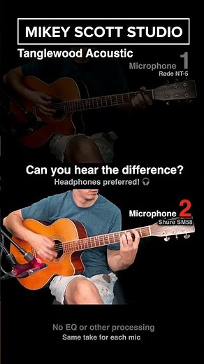 Can You Hear The Difference? RØDE NT5 vs Shure SM58 | Tanglewood Acoustic