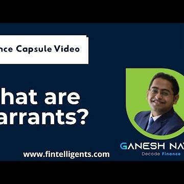What are warrants ? | Finance Concept Videos