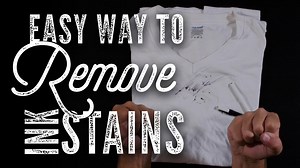How to remove any ink stain from clothes