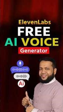 FREE AI Voice Generator | ElevenLabs Text to Speech Tutorial #ai #voicegenerator