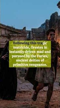 The Oresteia: The epic myth that invented the courtroom ⚖️⚡ #TheOresteia #EpicStories