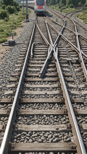 How Does a Train Change Direction Without Steering?