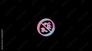 Bright debug icon is jumping merrily. Retro style. Alpha channel black. Looped from frame 120 to 240, Alpha BW at the end