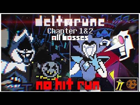 Deltarune Chapters 1 + 2 ALL BOSSES NO HIT RUN (FIRST EVER)