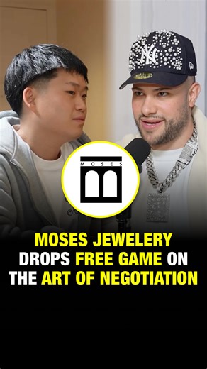 SUPERLINE NETWORK on Instagram: "@mosesjewelry talks about the art of negotiation 👀 Full Interview on our Superline Playbook YouTube Channel 📺️⁠ ⁠ #FREEGAME"