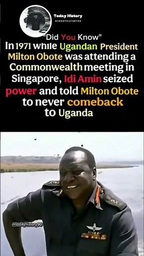 The Night Uganda Changed Forever: Idi Amin’s 1971 Coup Explained#history#shorts