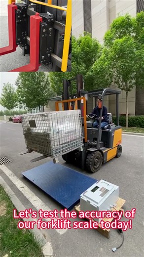 High-precision forklift scale #factory #load #machine #weight #automobile#forklift #fork