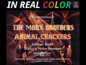 🤡 ANIMAL CRACKERS (1930) IN REAL COLOR | Marx Brothers Comedy Classic | Full Movie 1080p