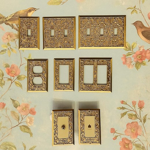 Ornate Vintage Inspired Light Switch Plate Covers (19 Colors) - Etsy
