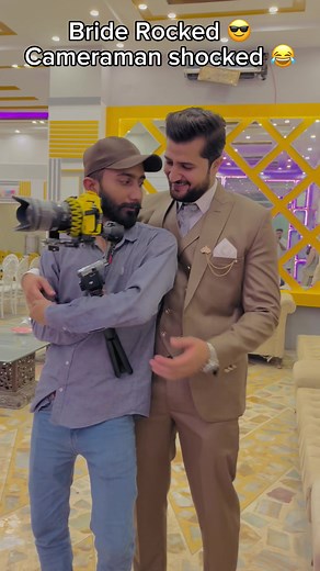 Hilarious Bride Shocks Cameraman at Wedding!