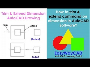 How to trim and extend dimension in AutoCAD Drawing?