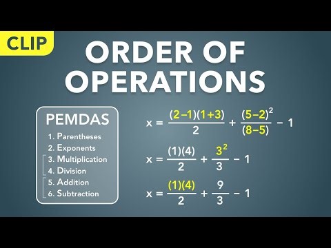 How to Use the Order of Operations (Clip) | Physics - Basics