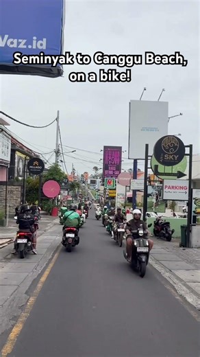 Seminyak to Canggu Beach, on a bike!