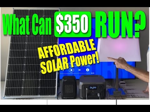 UNBELIEVABLY AFFORDABLE Solar Generator Setup - WHAT will It POWER ?