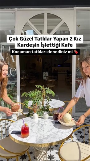 Onur Can Diyen | Bu tatlılar başka hiç bir yerde yok, Çok güzel tatlılar yapan 2 kız kardeşin işlettiği kafede tatlıları günlük ve taze olarak... | Instagram