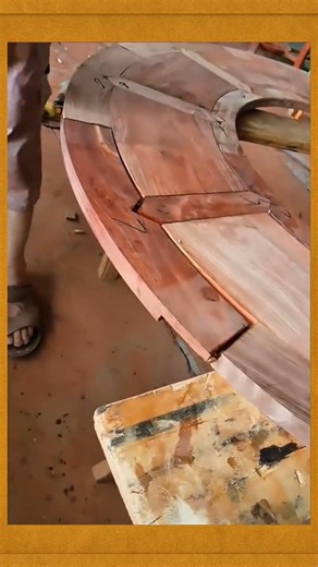Traditional wedge-tenon structure assembly for rosewood round table top #diyprojects #woodworking