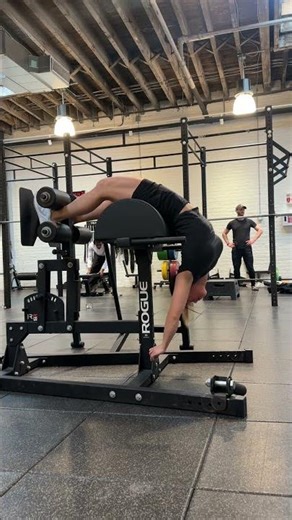 Hyperextension Machine Back Bend Rocks and Hold