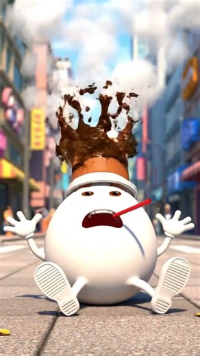 Mr.Egg's Coffee Catastrophe #funny