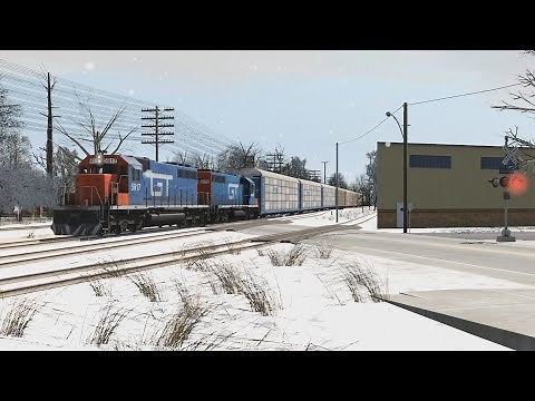 Railfanning in Trainz 2019 - Holly, Michigan 1990s