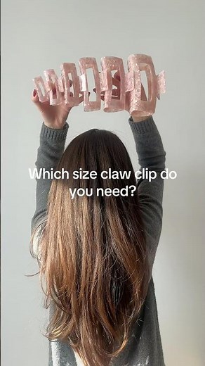 7 claw clip sizes for all hair types💫 which size do you need?!