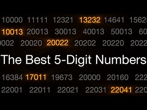 The 5 best 5-digit numbers