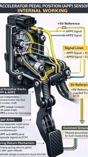 Accelerator Pedal Position(APP) Sensor...#cars #mechanic #tips #youtubeshorts #suscribe #rahmankhan