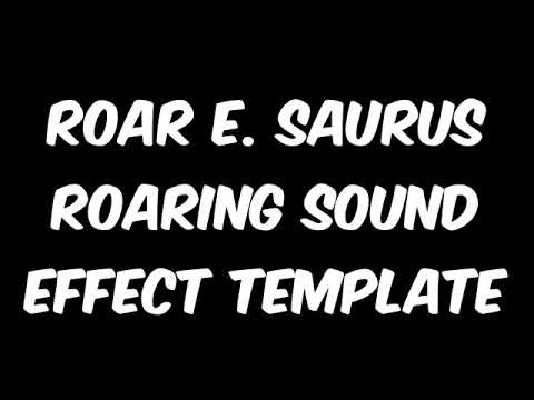 Roary (Roar E. Saurus) from Blue's Room roaring sound effect template free to use.