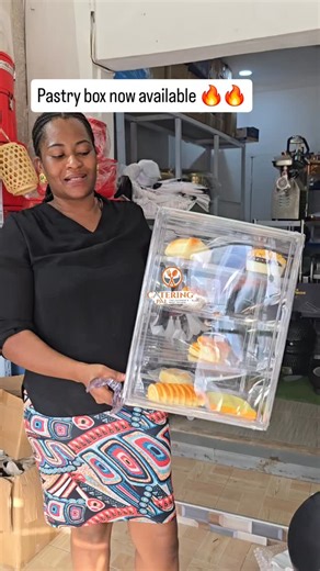 Catering Supplies and Utensils on Instagram: "📌SOLDOUT📌We now have pastry display boxes in stock! Price is a cool 450gh🔥🔥 #pastrybox #acrylicbox #pastrydisplay"