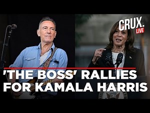 Bruce Springsteen Live | Kamala Harris, Barack Obama Rally With Bruce Springsteen In Georgia