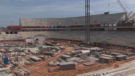 Obras na Arena da Amazônia passam de 50% de conclusão