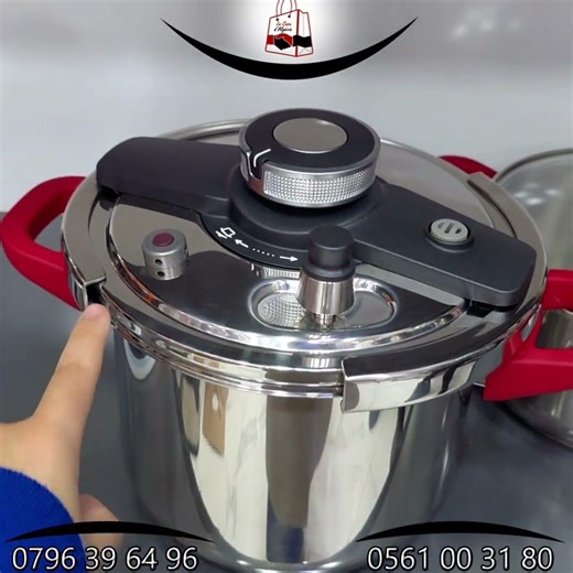 Cocotte 6 Pcs 5+7L en inox 18/10 Avec 03 Système de sécurité KitchenWare
