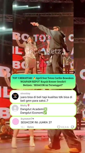 APRIL DA7 x TOTON CARIBO 'NGAPAIN REPOT' - TOP 3 🔥 #da7 #ngapainrepot #april #indosiar #totoncaribo