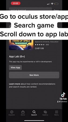 How to download games from app lab without a PC! Oculus Quest 2 tips #oculusquest2 #vr #shorts