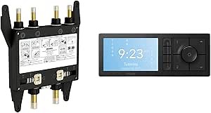 Moen TS3304BL U by Moen Digital Shower Controller with S3104 U by Moen Digital Shower Valve 4-Outlet