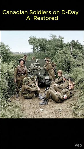 Canadian Soldiers in WWII | AI Brings This 1944 Photo to Life