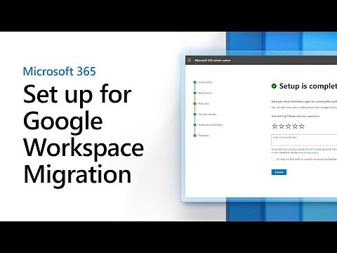 Set up Microsoft 365 for Google Workspace migration