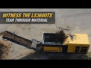 Witness the Vermeer LS3600TX low speed shredder tear through material | Vermeer