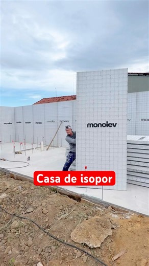 Styrofoam house, 160 sq m, built in one day. #tips #construction #building #bricklayer #house