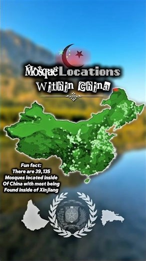 Mosque Locations within China #trending #trending #europe #geographythroughmaps #history #geography