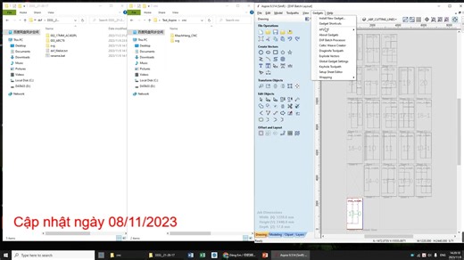 👉 Cập nhật Gadget Aspire Tự động Xuất G Code hàng loạt và Đồng bộ tên với tên File DXF (Ver. 20231108). 👉 Các bạn đọc kỹ hướng dẫn trên giao diện khi mở Gadget để làm sẽ thu được kết quả mong đợi. 👉 Link tải Gadget: 👉 👉https://drive.google.com/drive/folders/1LMgSl5tvVqMYZVAlePqcNjVnJ00_Ez0j?usp=drive_link ---------- Liên hệ: Zalo Group[1]: https://zalo.me/g/tcffwy268 (Đã Full) Zalo Group[2]: https://zalo.me/g/npjnna379 (Đã Full) Zalo Group[3]: https://zalo.me/g/acwmqu619 Website: http://afu