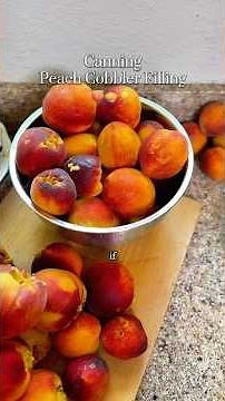 Canning Peach Cobbler Filling | Easy Water Bath Recipe