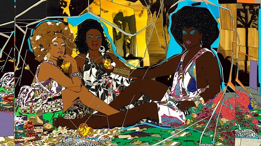 Mickalene Thomas makes art that 'gives Black women their flowers'