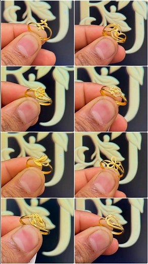 Gold ladies ring designs #shorts #ringdesign #goldring #latestdesignsbyruhi#viralshorts #gold
