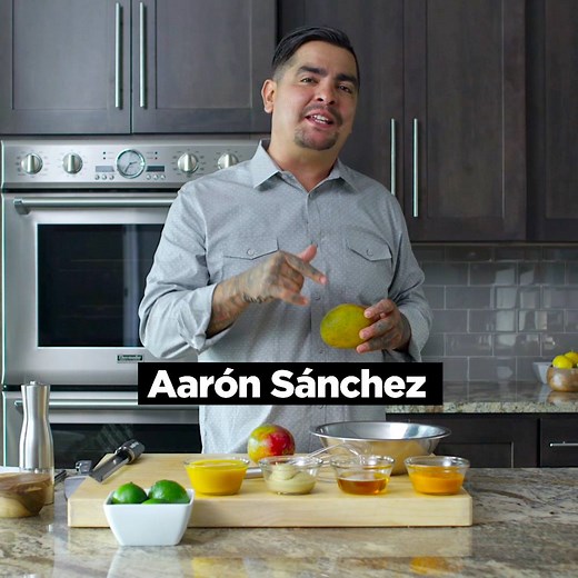 Aarón's Mango-Ají Amarillo Purée - the dynamic Chef Aarón Sánchez shares his recipe for a delicious flavor base made with fresh mangoes and ají amarillo. Use it as a dressing, as a sauce or even enjoy it by itself! Find the recipe here: https://wp.me/p8ZzGZ-10H Follow us for Latin-inspired recipes and more! | Cocina