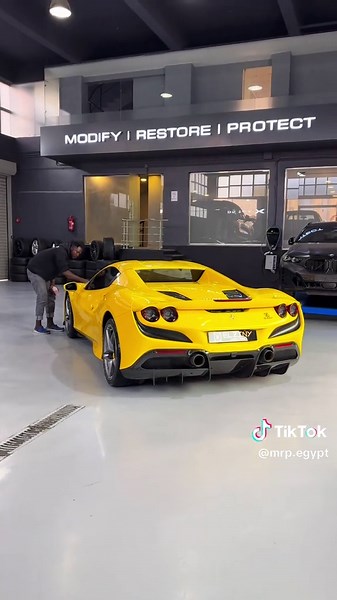 ‏Ferrari F8 Spider Waxing! #fyp #ferrarif8 #ferrarigiallomodena