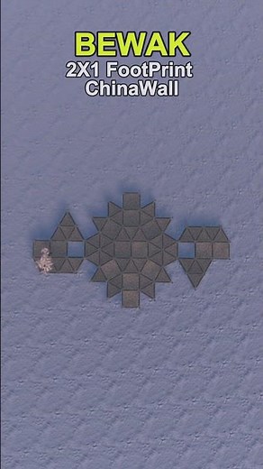 🔥BEWAK - 2X1 ChinaWall FootPrint - Rust Base Design