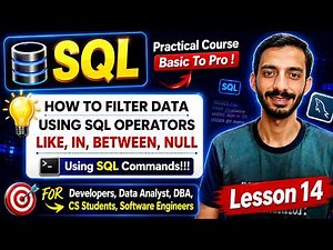 Master SQL Filtering: LIKE, IN, BETWEEN & NULL Explained in Minutes!