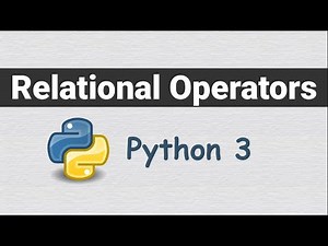 Relational Operator in Python 3