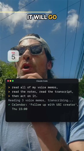 Connecting Claude Code to my Voice Memos has been the biggest productivity unlock ￼