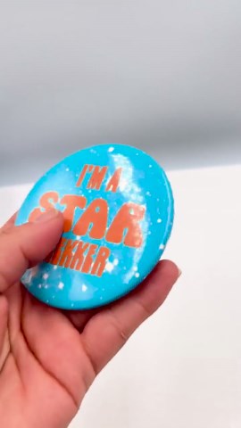 Vintage I'm a Star Trekker Blue Pinback Button Retro Sci-fi Fan Jewelry Badge - Etsy